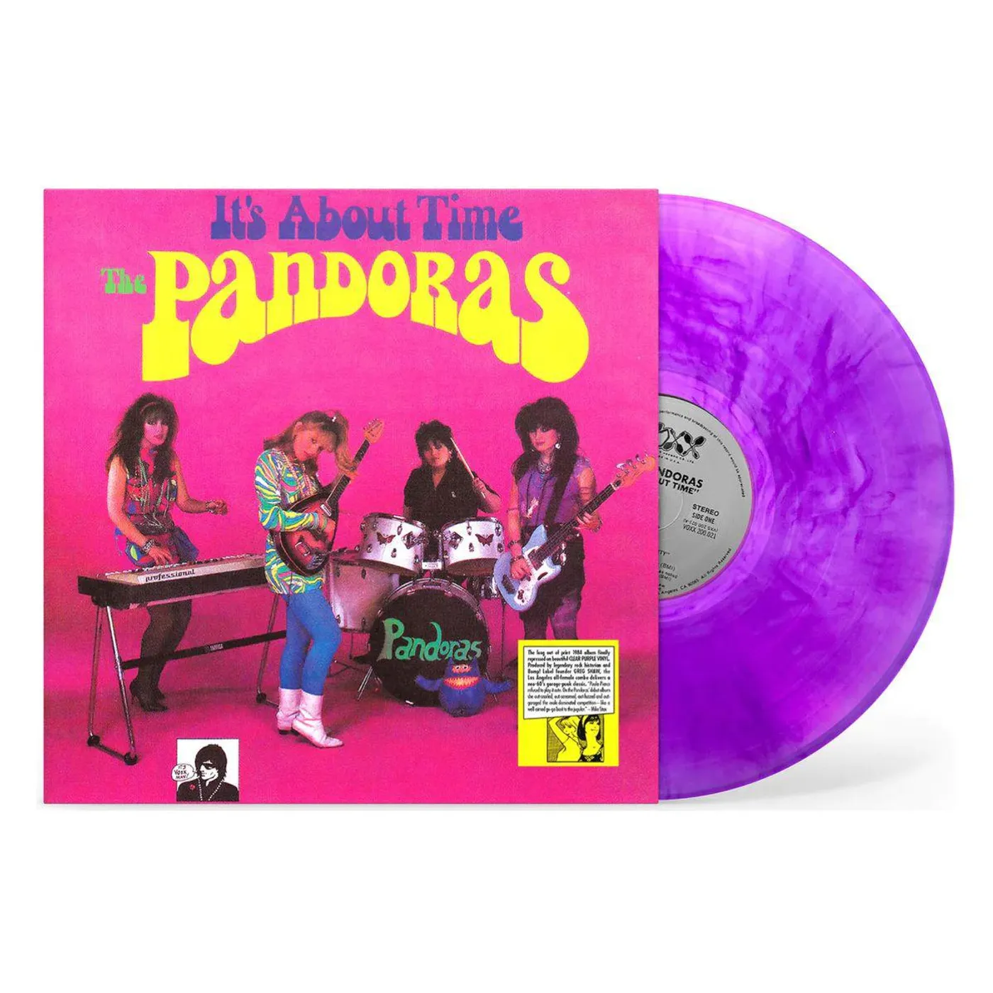 The Pandoras  It's About Time (Clear Purple) Vinyl Record