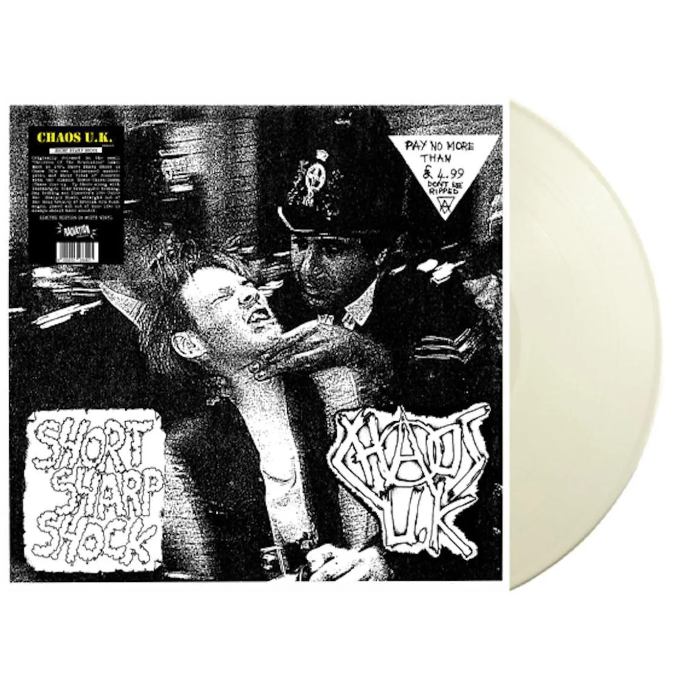 Chaos U.K. Short Sharp Shock (White) Vinyl Record