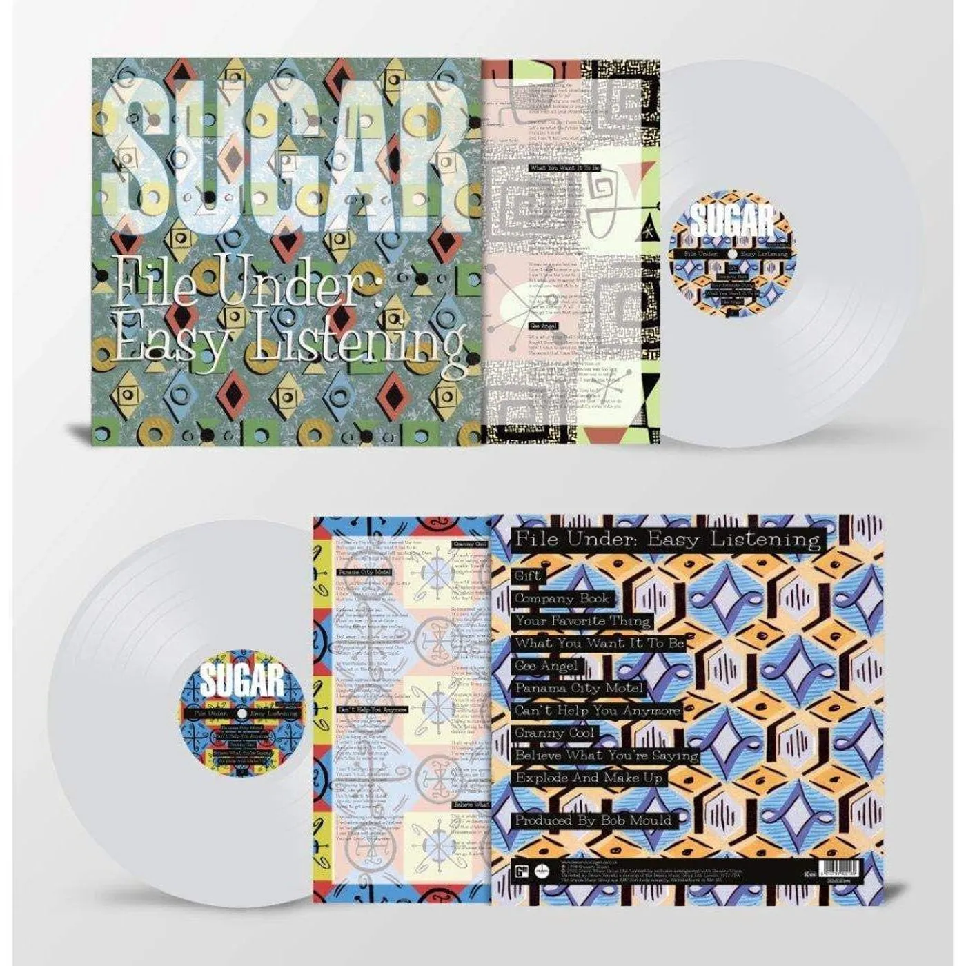 Sugar File Under Easy Listening (Heavyweight Clear) Vinyl Record