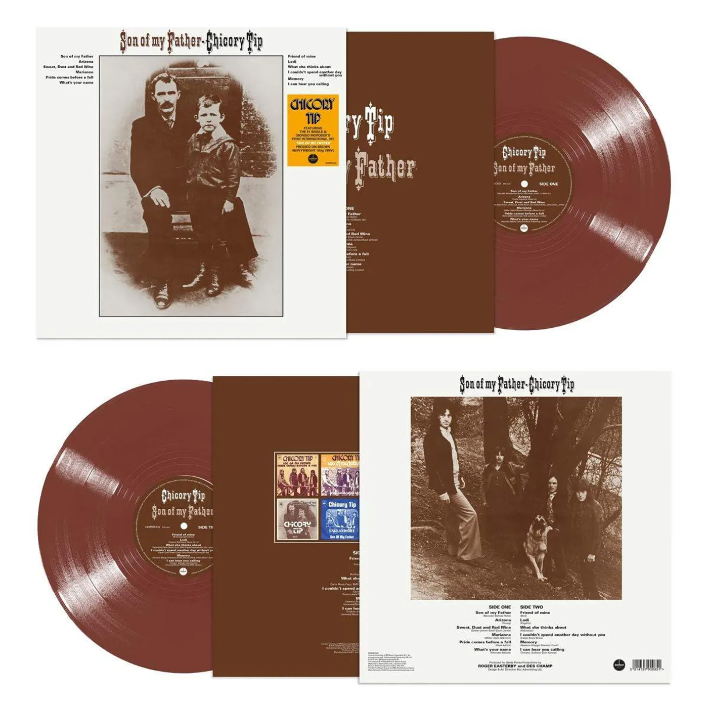 Chicory Tip Son Of My Father (Brown) Vinyl Record