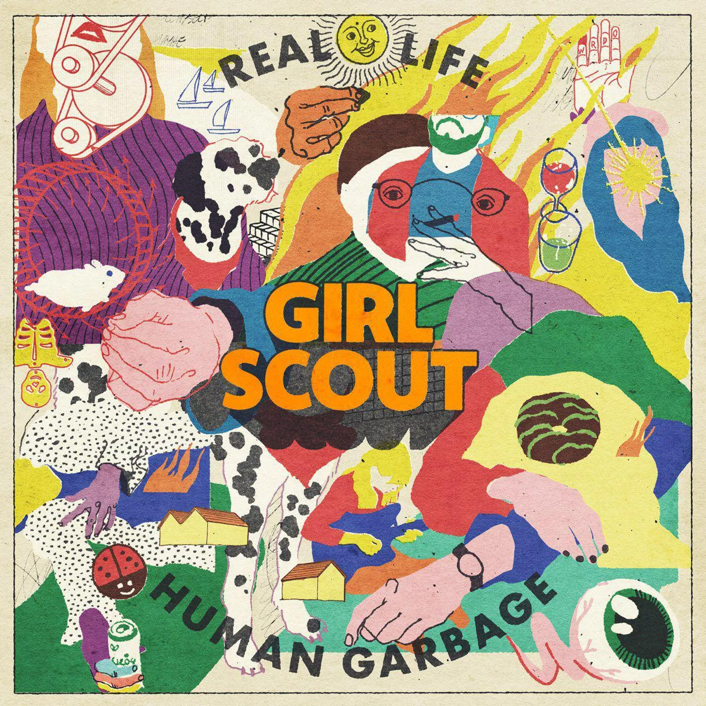 Girl Scout Real Life Human Garbage/Granny Music (Clear Vinyl Record)