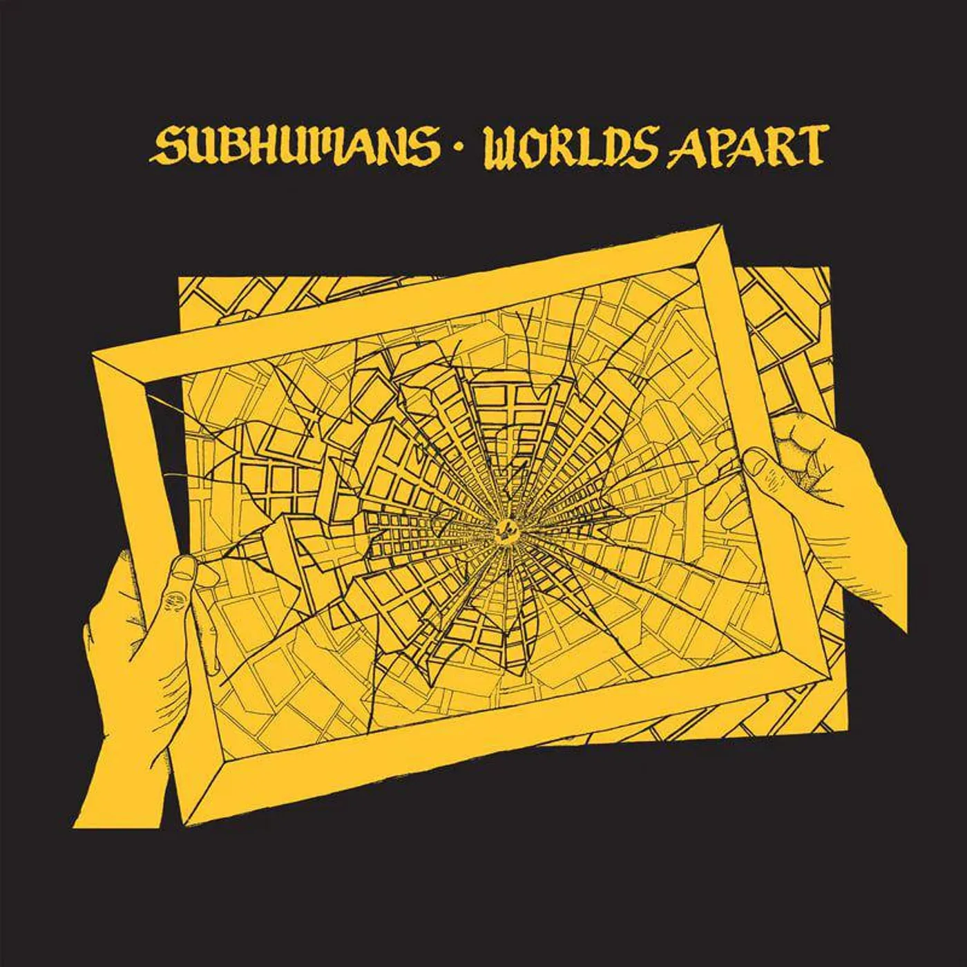 Subhumans Worlds Apart (Red) Vinyl Record