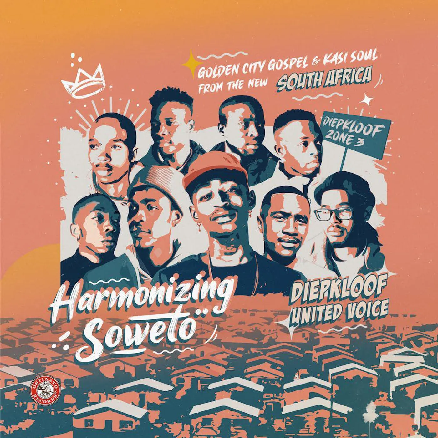 Diepkloof United Voice Harmonizing Soweto: Golden City Gospel & Kasi Soul From The New South Africa (Orange) Vinyl Record