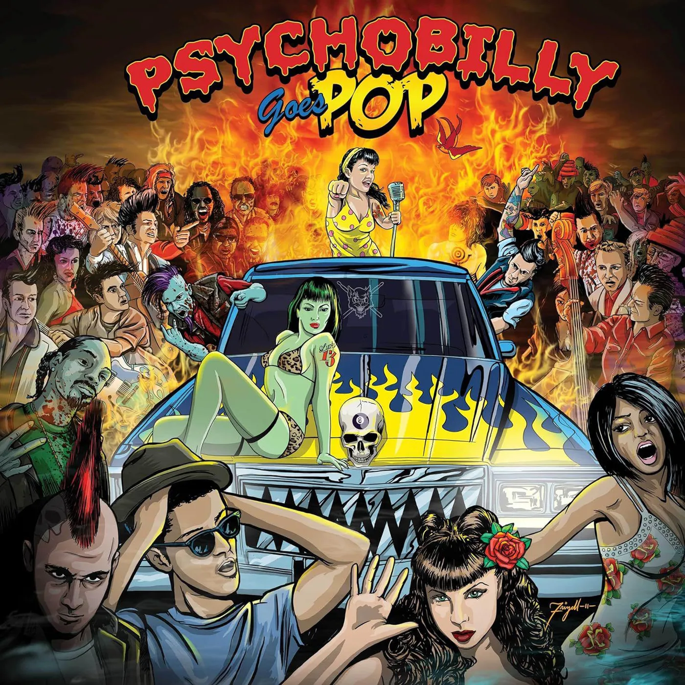 Various Artists  Psychobilly Goes Pop (Purple) Vinyl Record