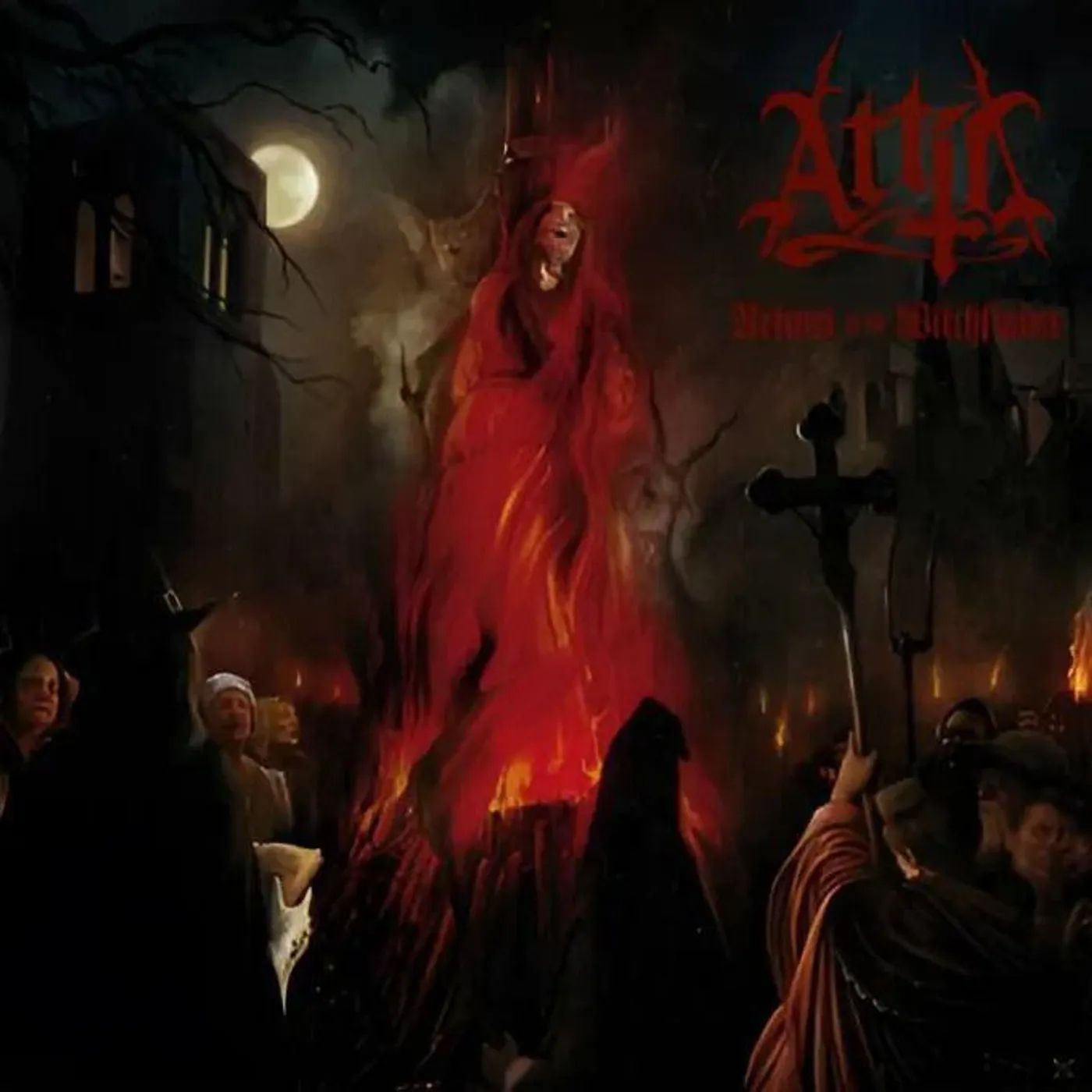 Attic Return Of The Witchfinder (Solid Red/Black) Vinyl Record