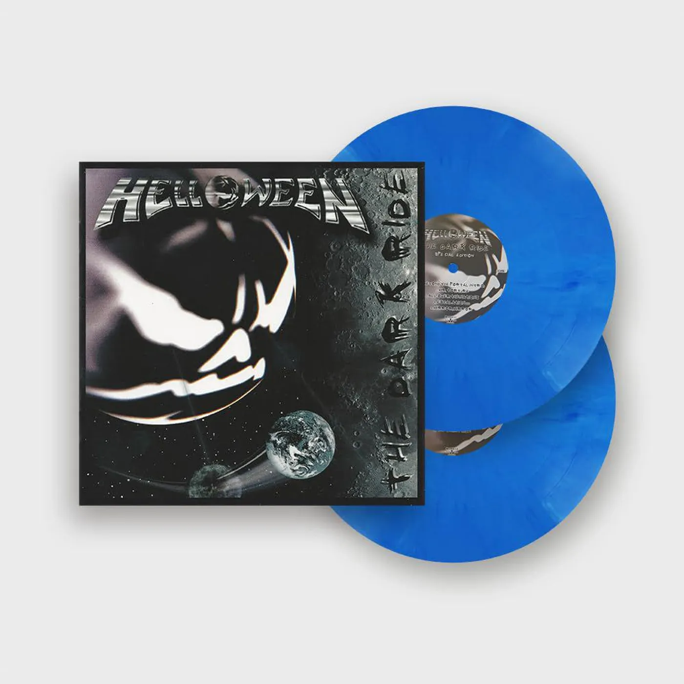 Helloween The Dark Ride (Blue/White Marble) Vinyl Record