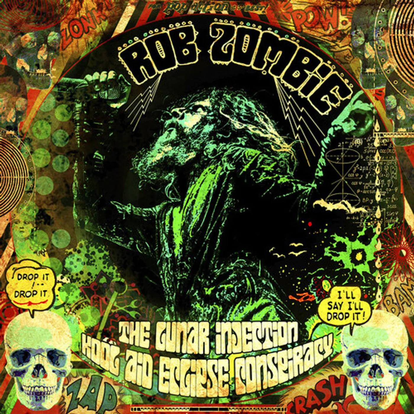 Rob Zombie Lunar Injection Kool Aid Eclipse Conspiracy (Blue) Vinyl Record