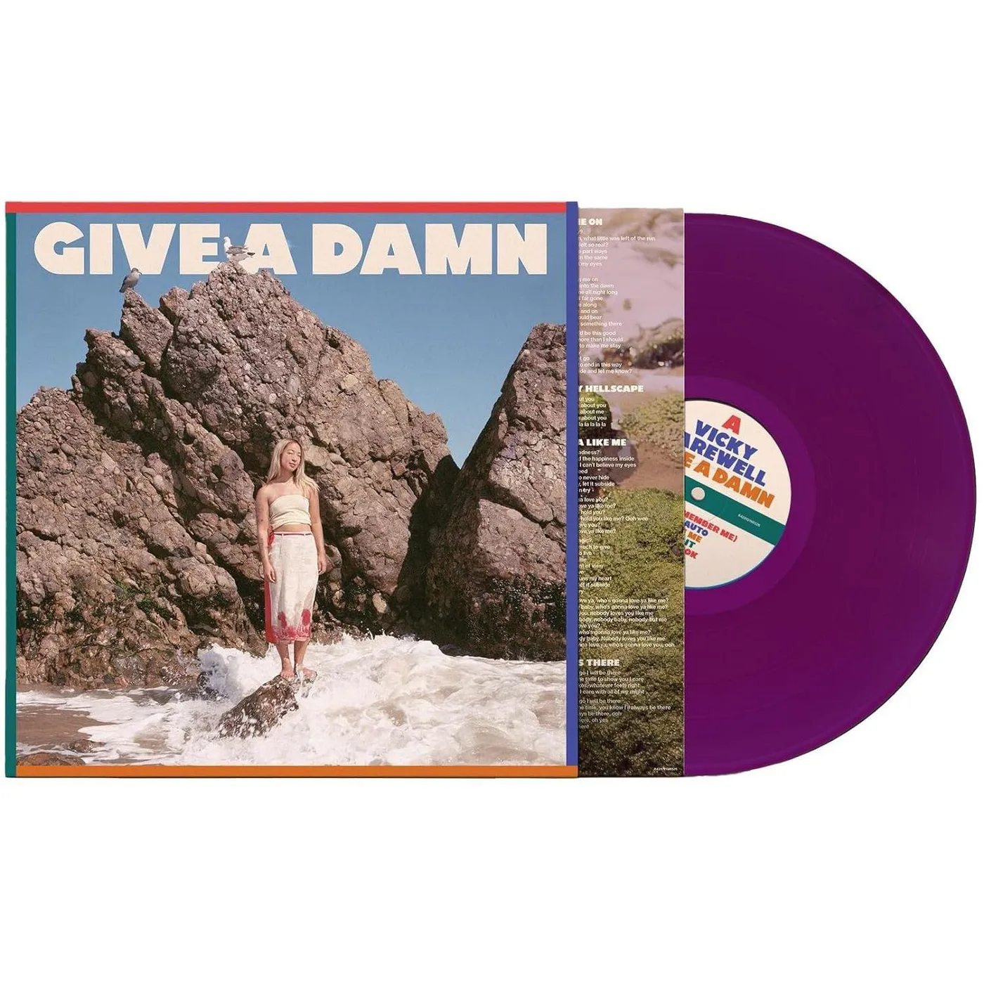 Vicky Farewell Give A Damn (Natural Wine) Vinyl Record