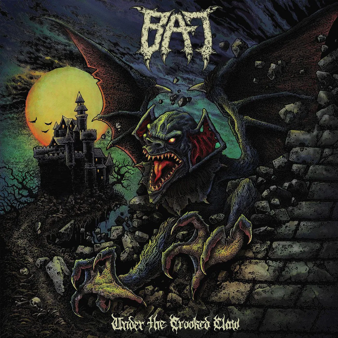 BAT Under The Crooked Claw (Clear & Black Marble) Vinyl Record