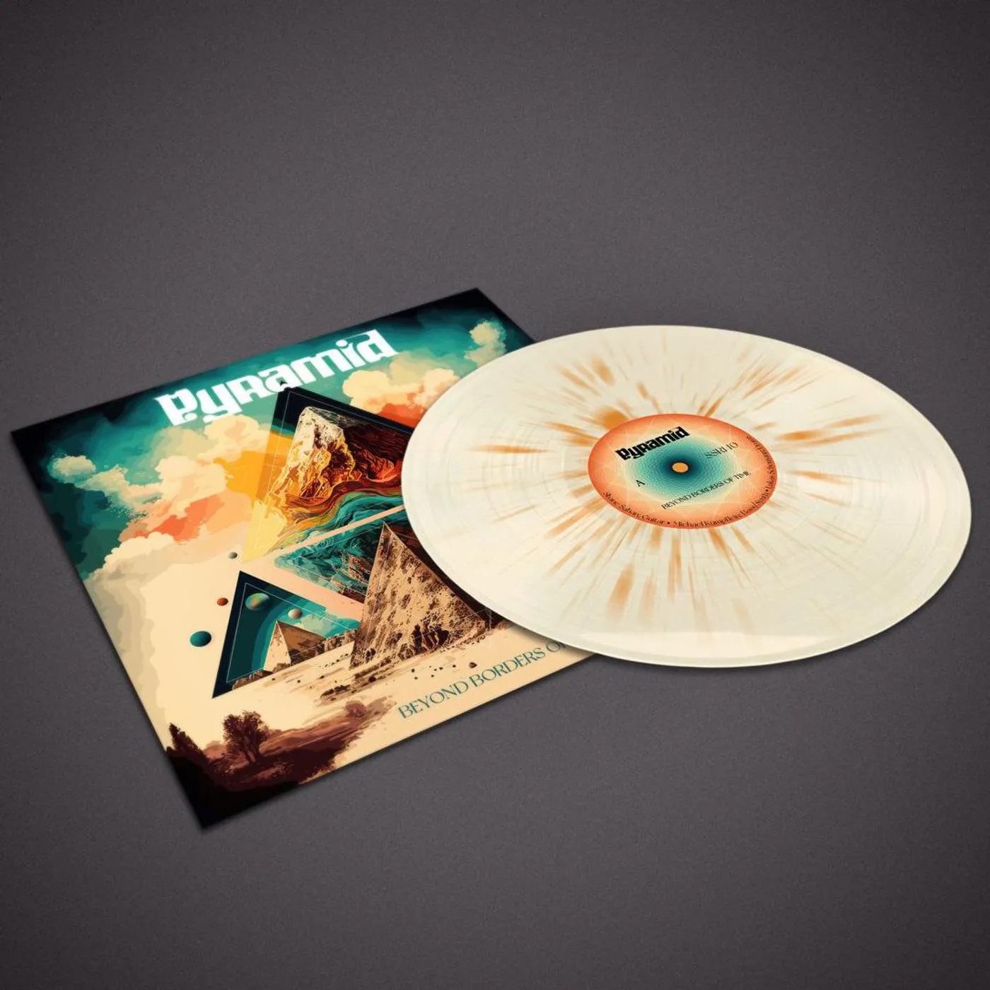 PYRAMID Beyond Borders Of Time (Limited Edition, Sand base + orange Splatter) Vinyl Record