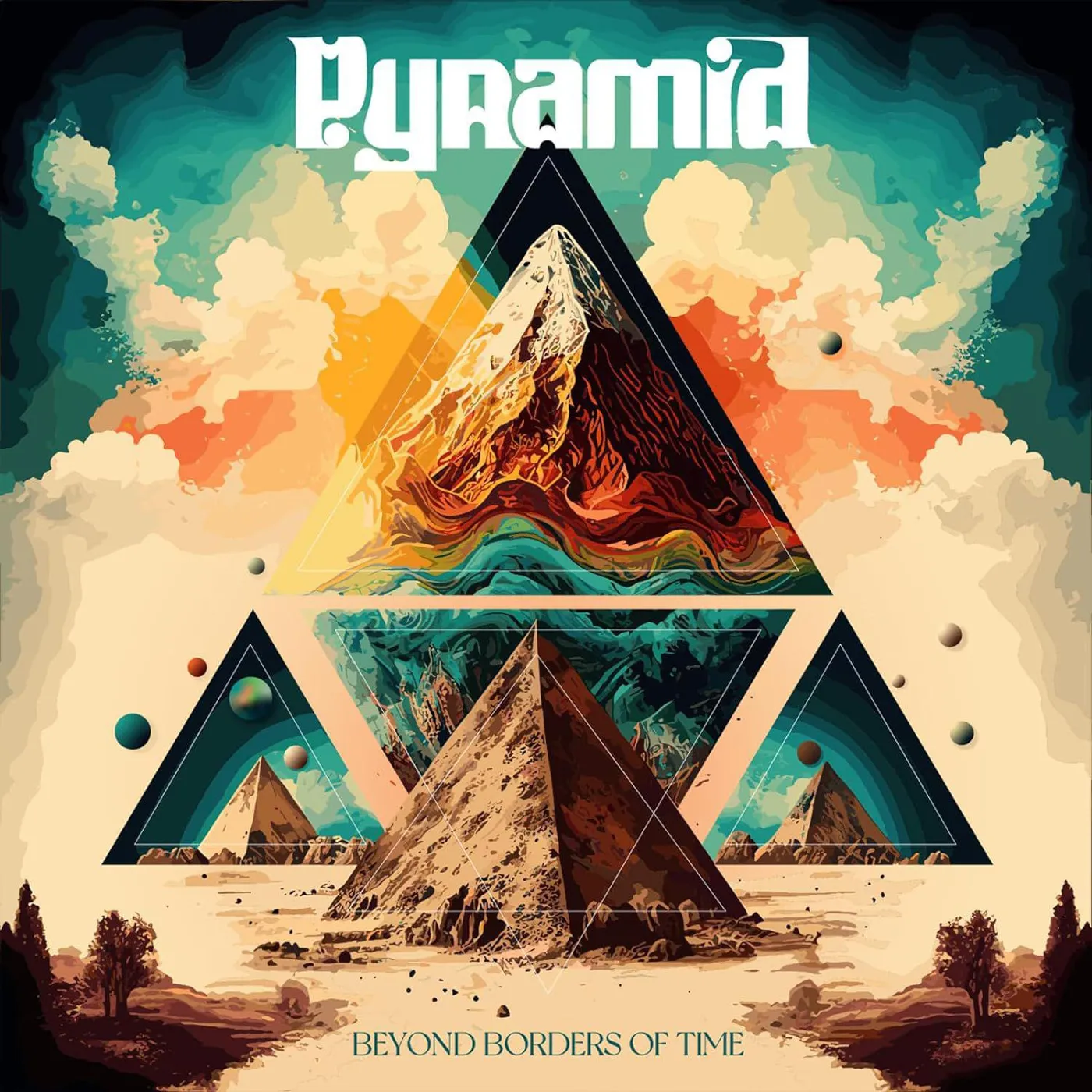 PYRAMID Beyond Borders Of Time (Limited Edition, Sand base + orange Splatter) Vinyl Record