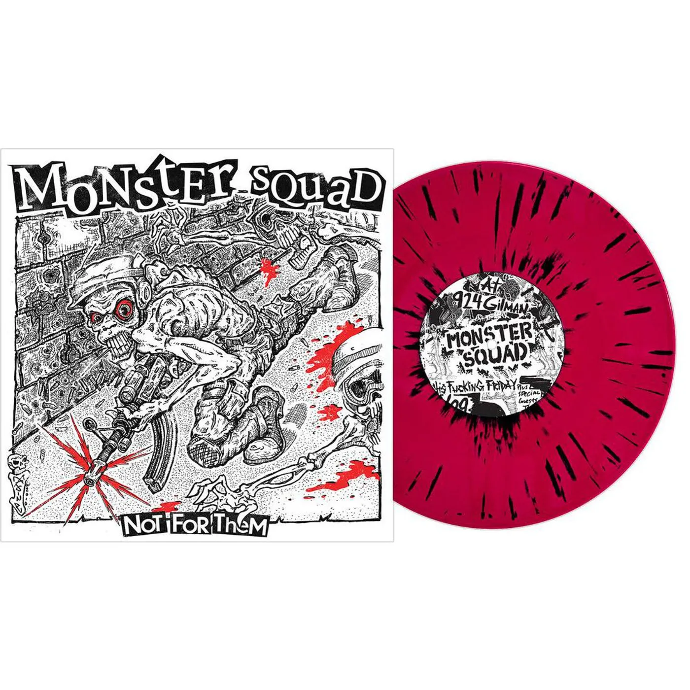 Monster Squad Not For Them (Magenta Vinyl W/ Black Splatter) Vinyl Record