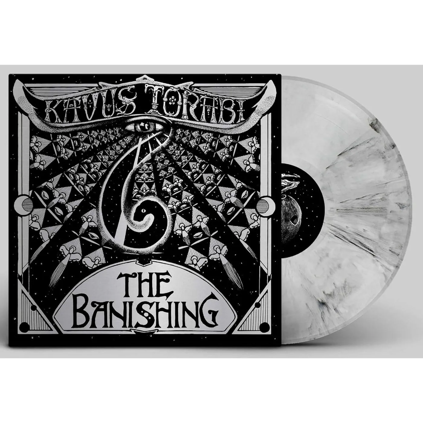 Kavus Torabi Banishing (Black/White Marbled) Vinyl Record