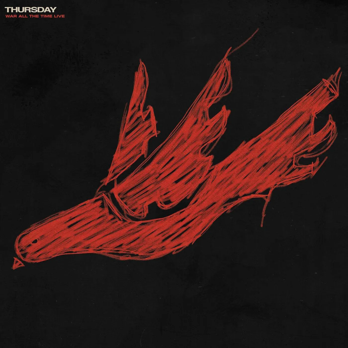Thursday War All The Time (Live) (Opaque Red In Clear/Black In Clear/2lp/180g) Vinyl Record