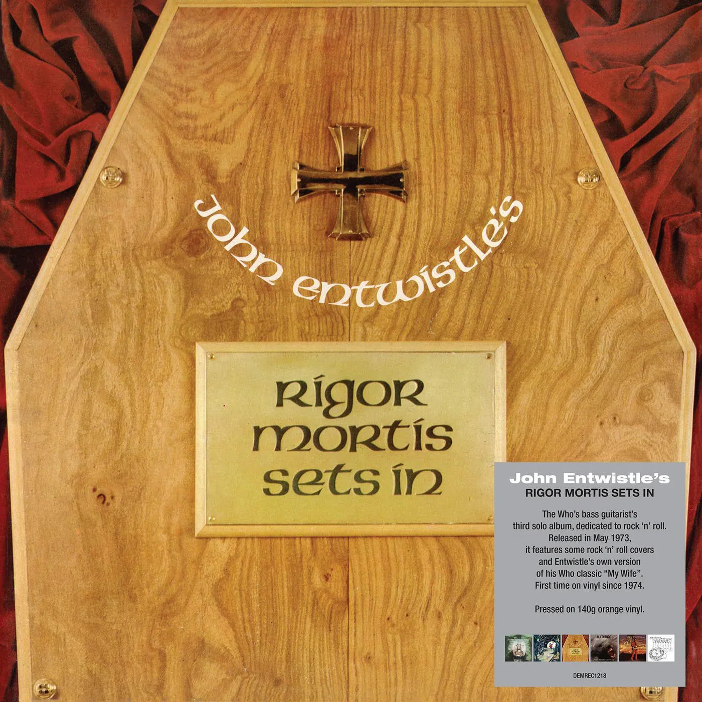 John Entwistle Rigor Mortis Sets In (140G/Orange) Vinyl Record