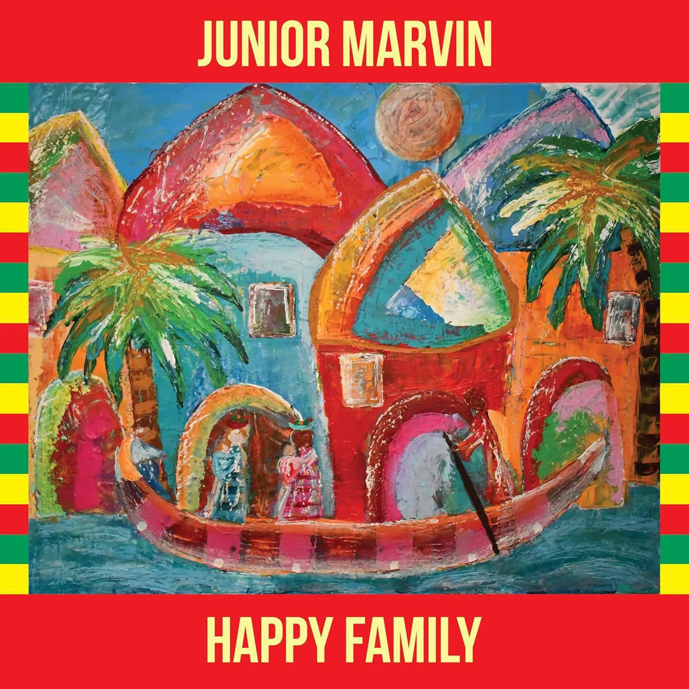 Junior Marvin Happy Family (Red Gold & Green) Vinyl Record