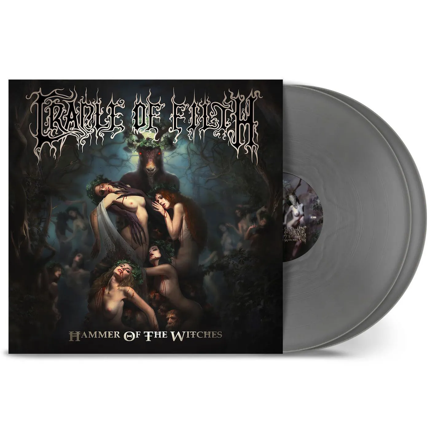 Cradle Of Filth Hammer Of The Witches (2LP/Silver) Vinyl Record