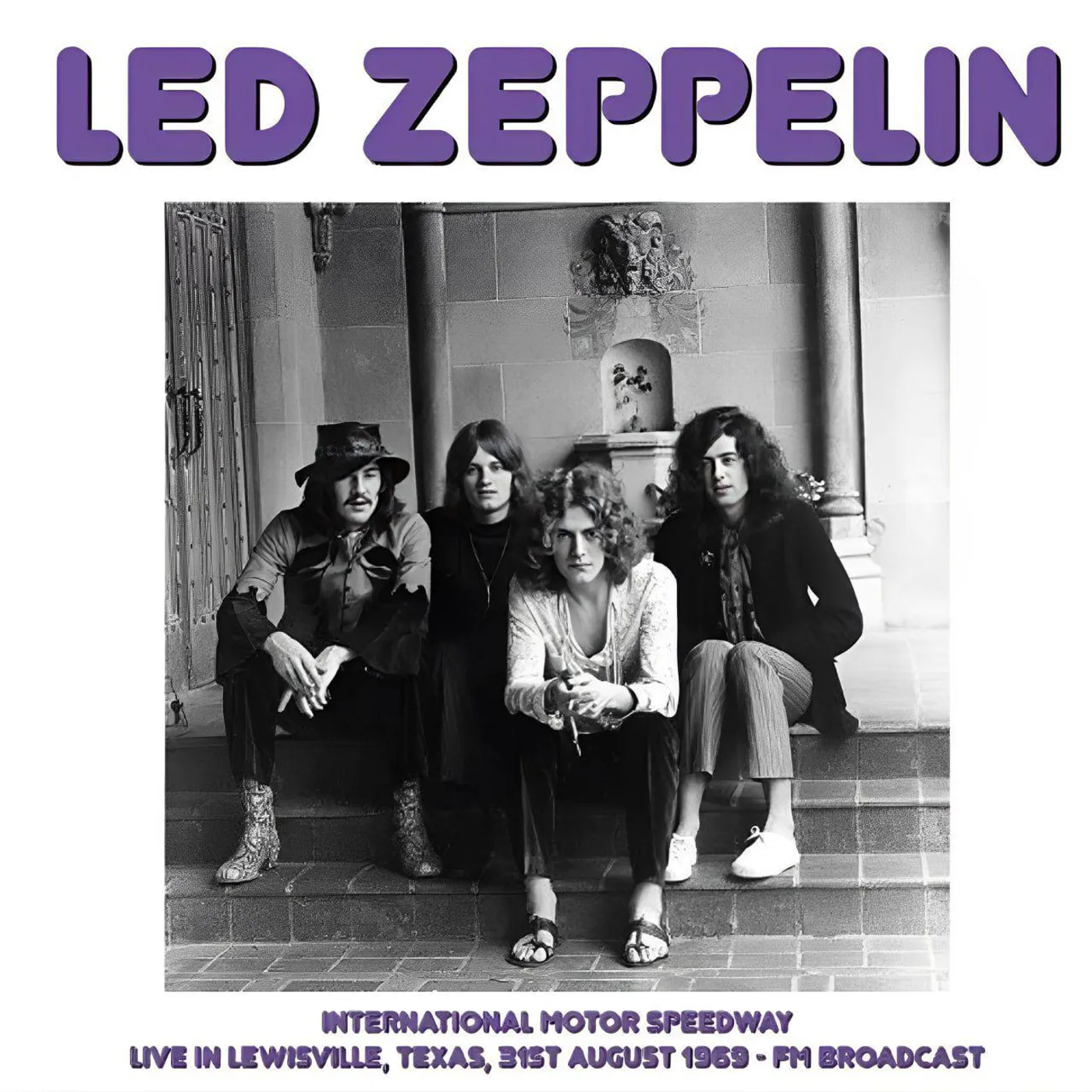 Led Zeppelin International Motor Speedway - Live In Lewisville Texas 31st August 1969 - FM Broadcast (Pink) Vinyl Record