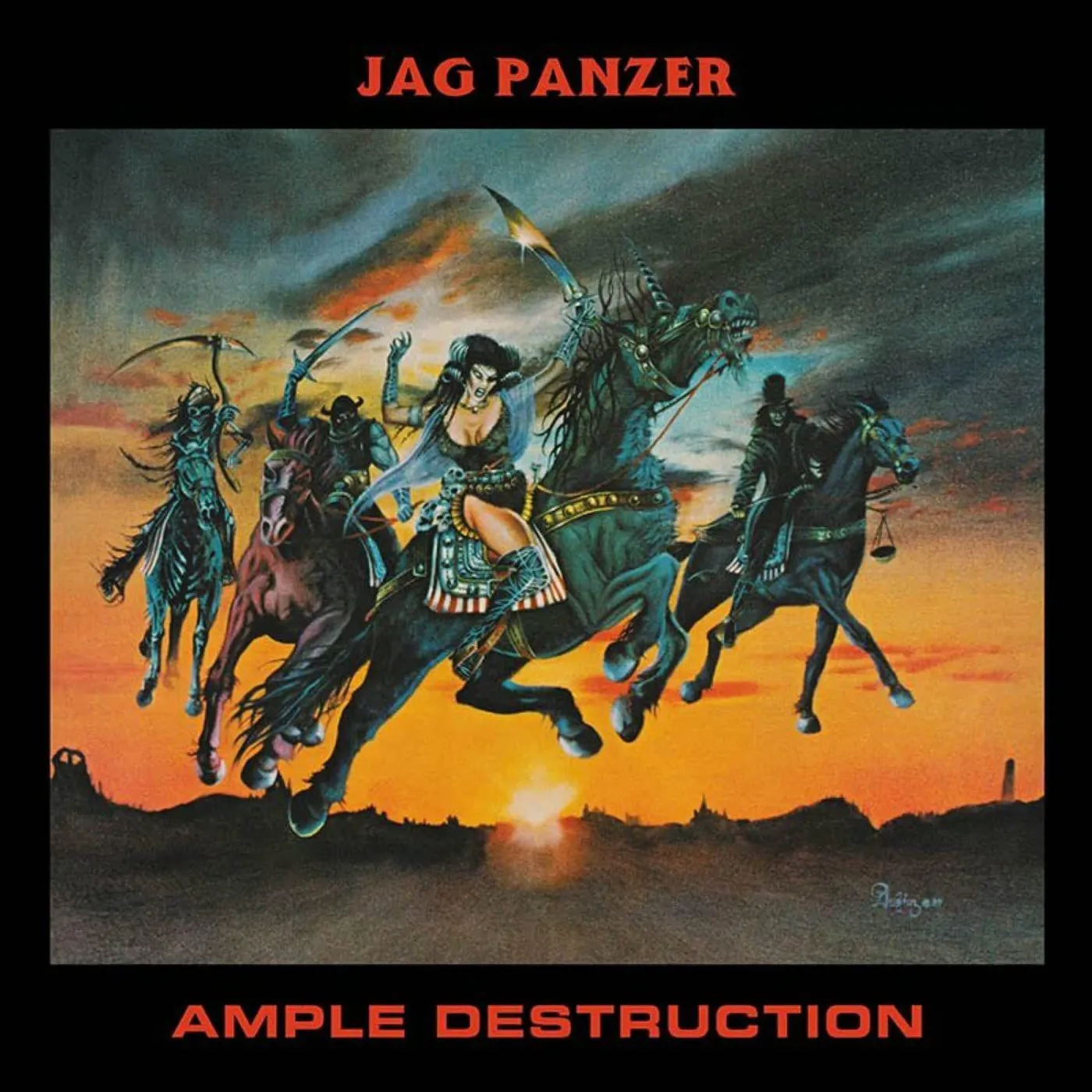 Jag Panzer AMPLE DESTRUCTION (SPLATTER VINYL) Vinyl Record