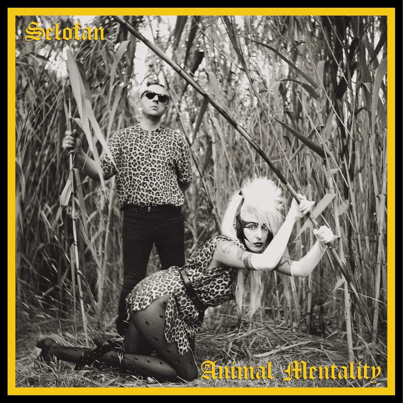 Selofan  Animal Mentality (Yellow/Black Splatter) Vinyl Record