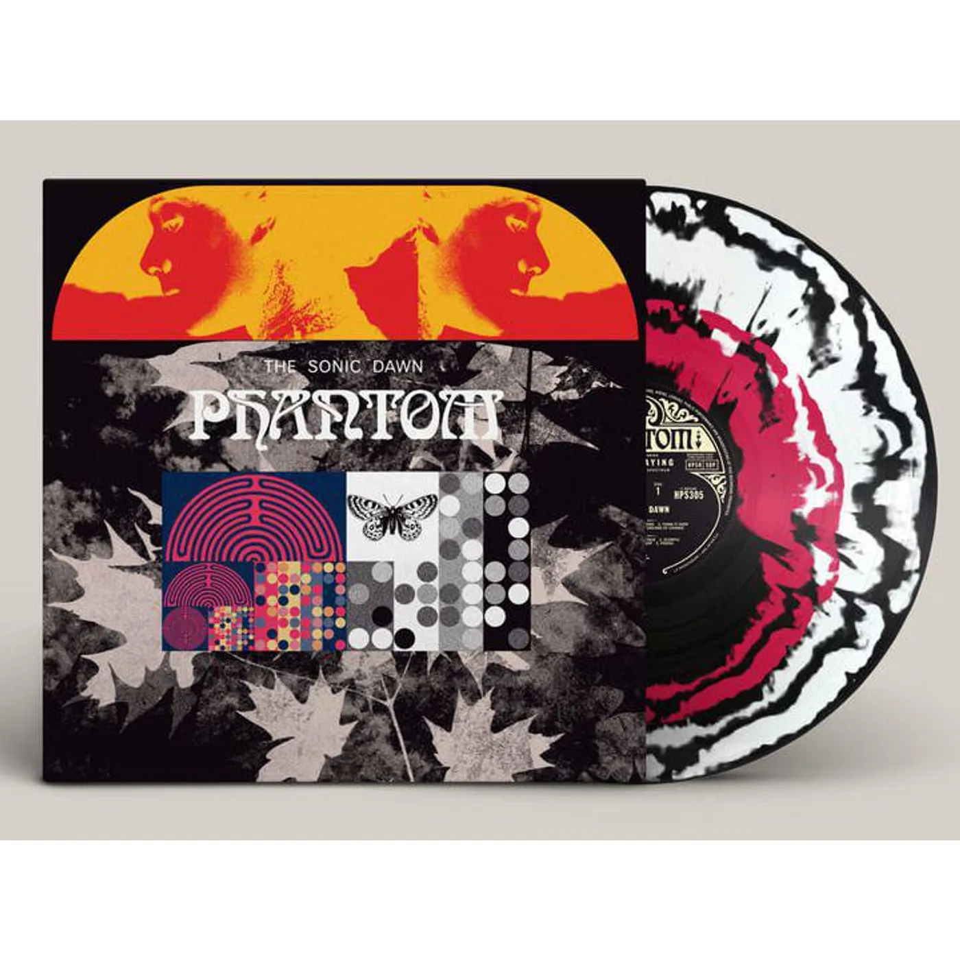 The Sonic Dawn PHANTOM (BLACK/WHITE/MAGENTA VINYL) Vinyl Record