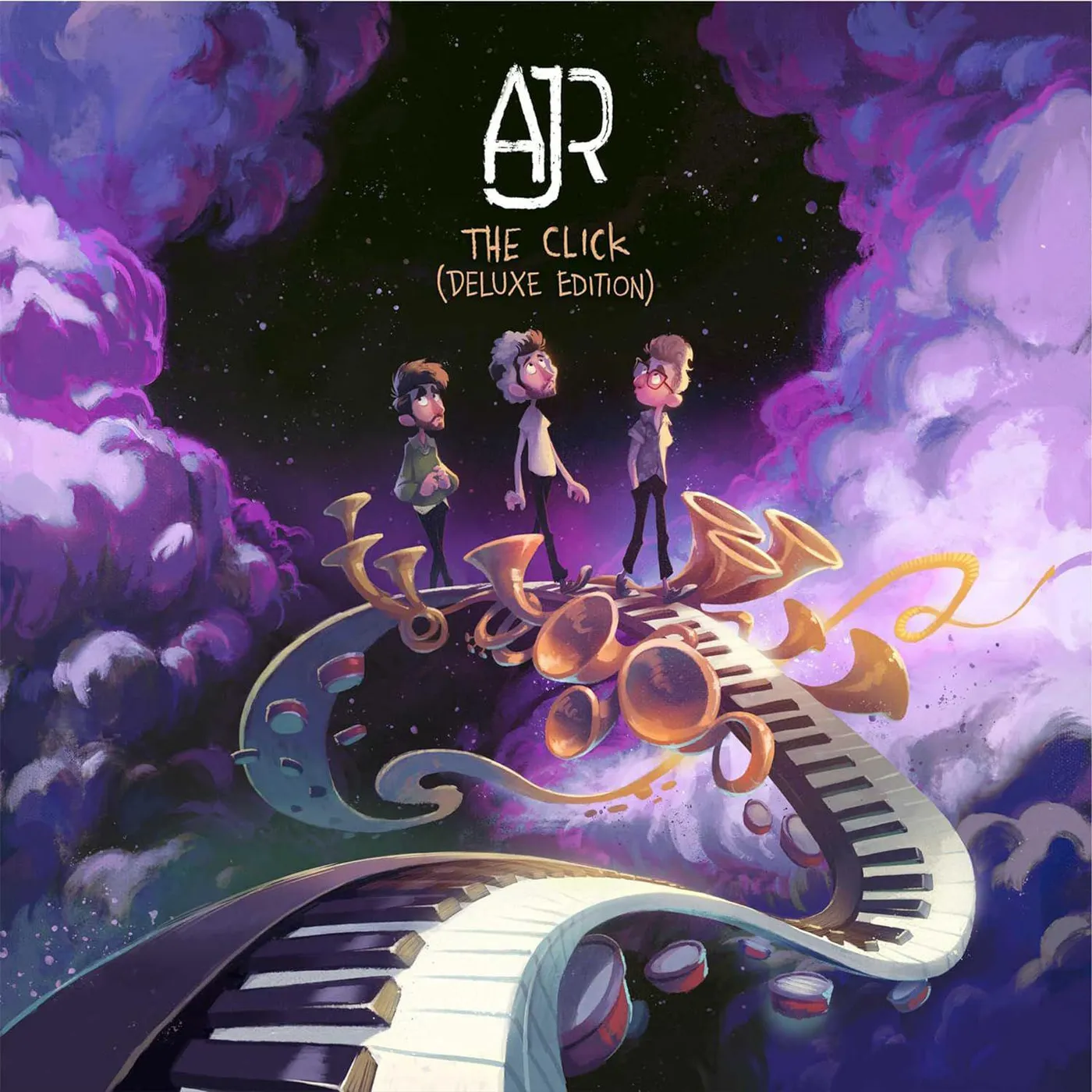 AJR CLICK (DELUXE) (CLEAR WITH RED SPLATTER VINYL) Vinyl Record