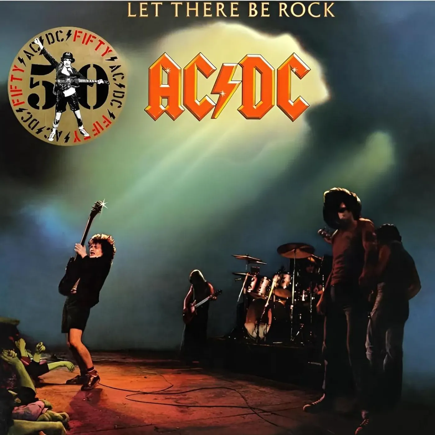 AC/DC Let There Be Rock (50Th Anniversary/Gold) Vinyl Record