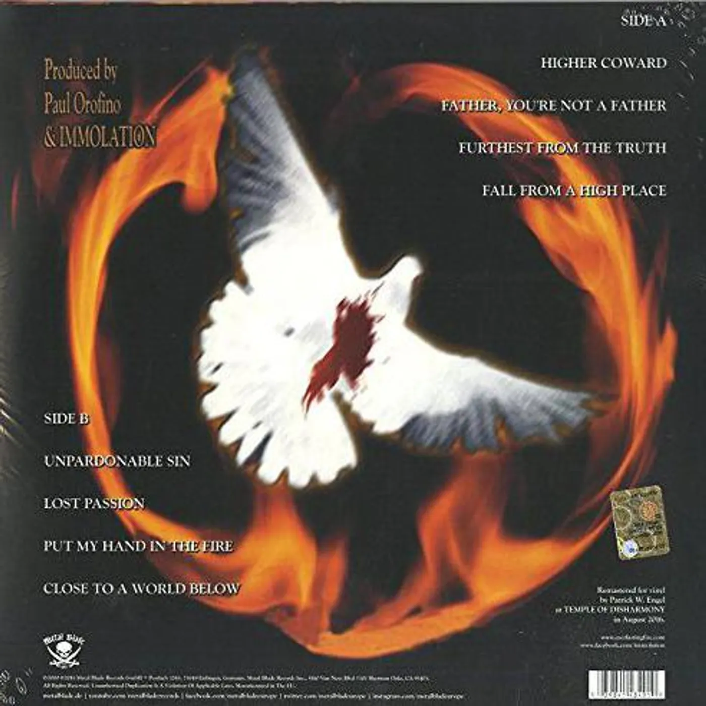 Immolation Close To A World Below Vinyl Record