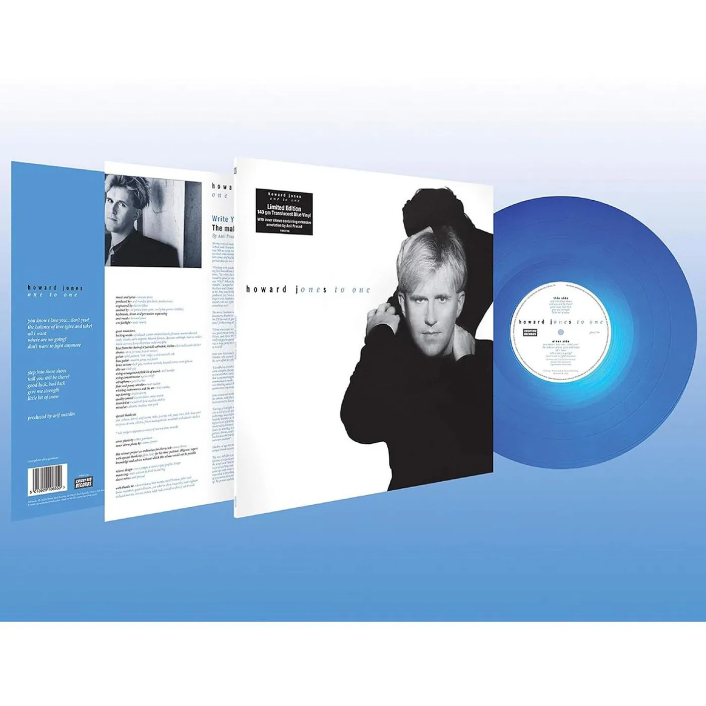 Howard Jones One To One (Limited Edition 140G/Translucent Blue Vinyl) Vinyl Record