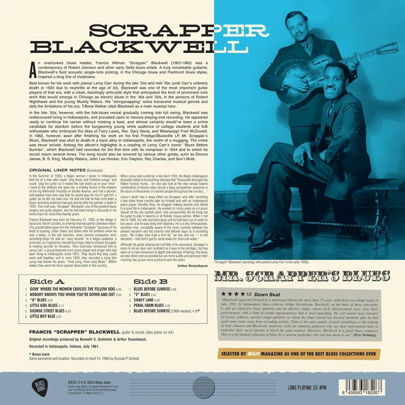 Scrapper Blackwell Mr. Scrapper's Blues (180G) Vinyl Record