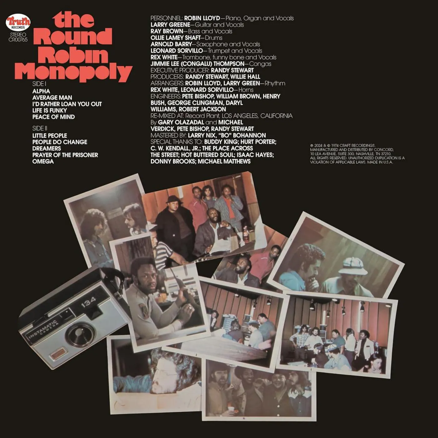 Round Robin Monopoly ALPHA (JAZZ DISPENSARY TOP SHELF SERIES) Vinyl Record