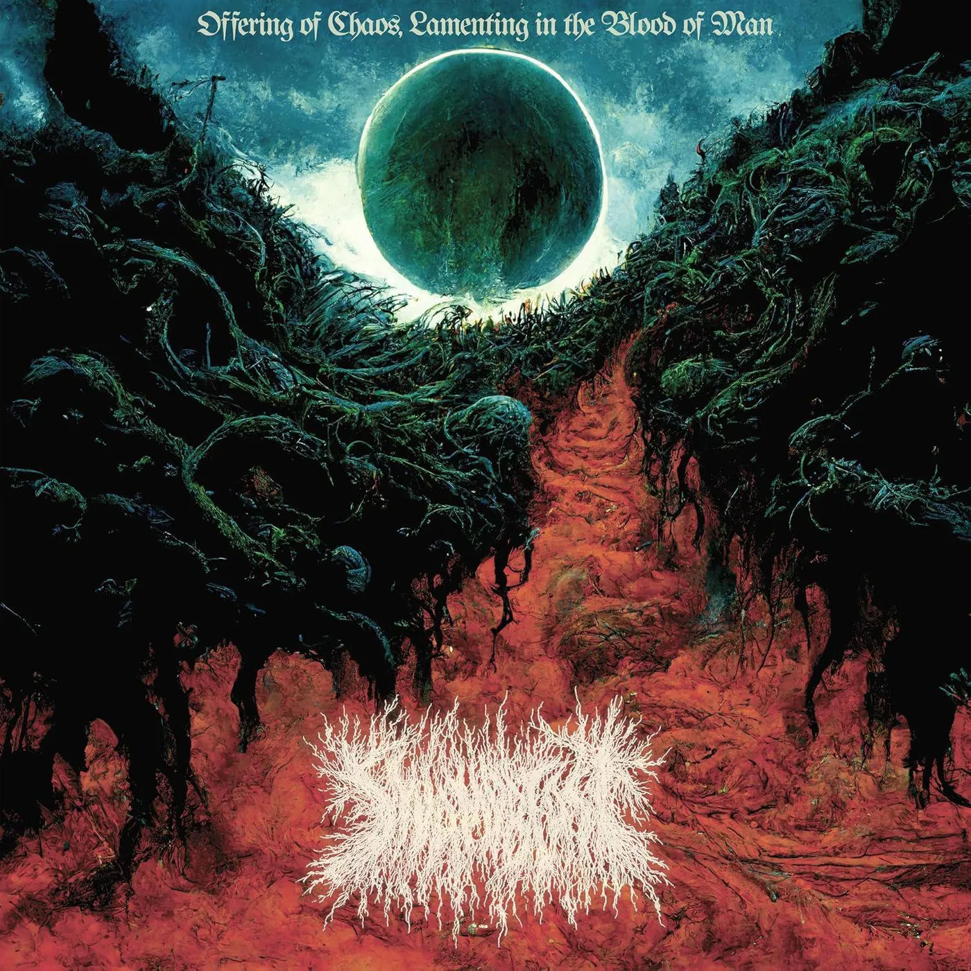 Swampbeast Offering Of Chaos, Lamenting In The Blood Of Man Vinyl Record