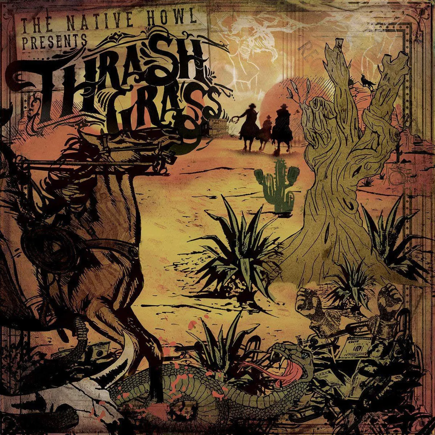 The Native Howl Thrash Grass Vinyl Record