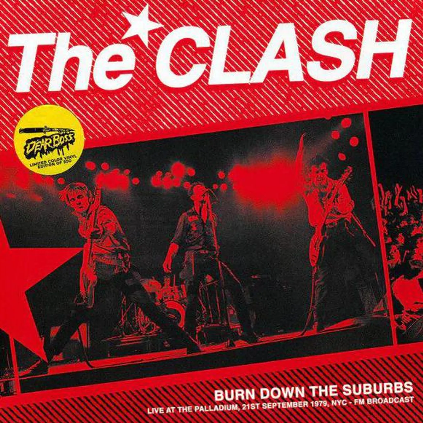 The Clash Burn Down The Suburbs - Live At The Palladium, 21St September 1979, Nyc - Fm Broadcast (White) Vinyl Record