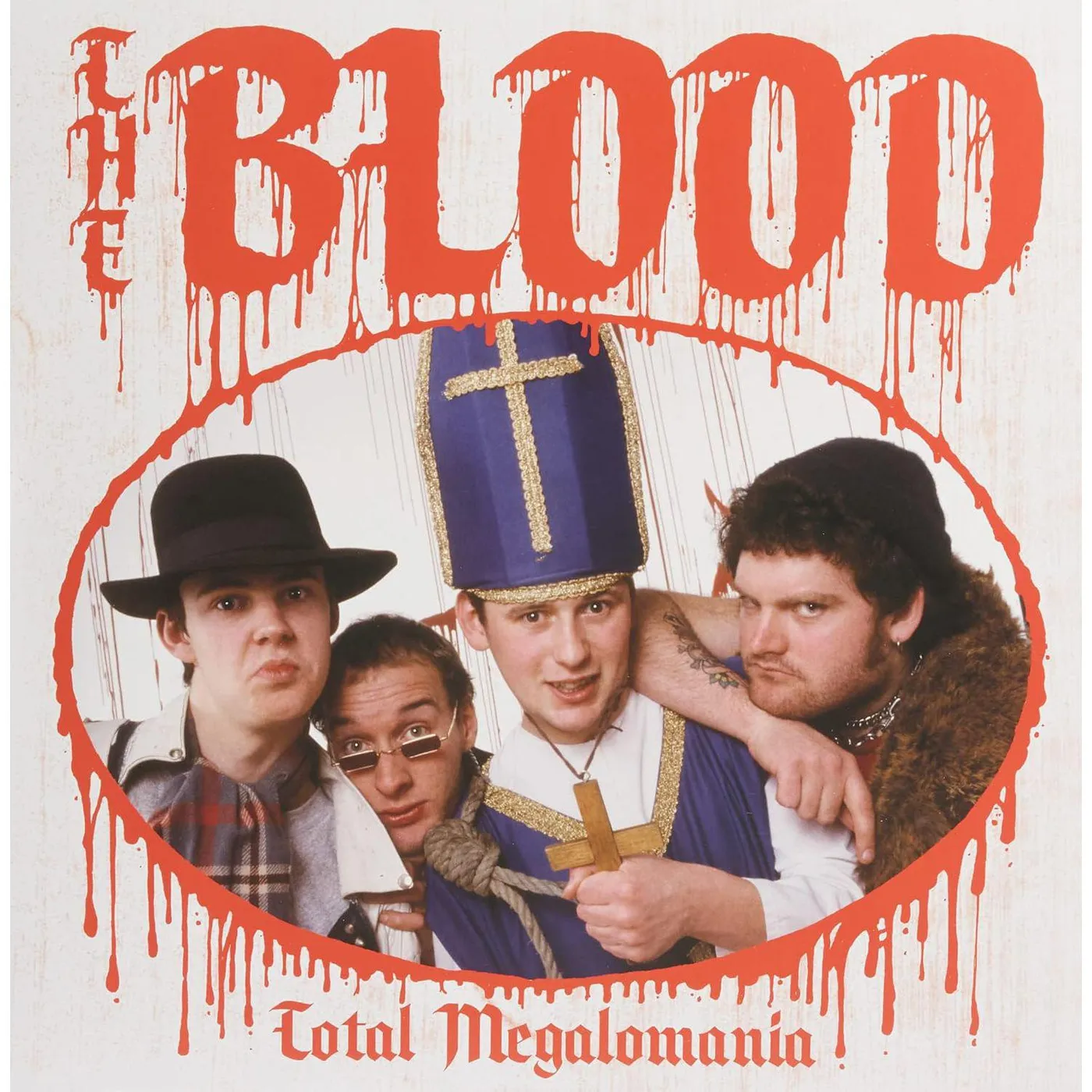 BLOOD Total Megalomania (Blue/White) Vinyl Record