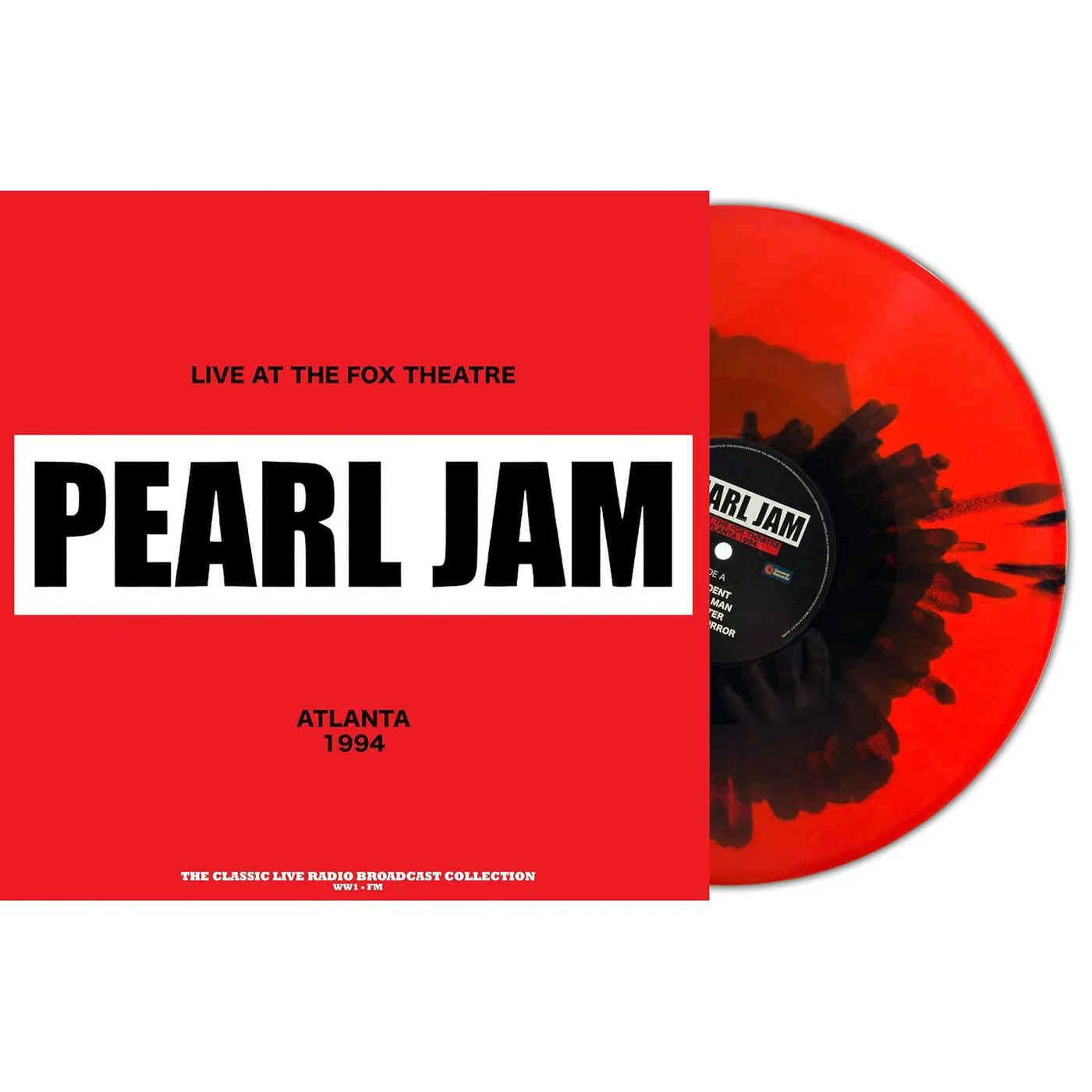 Pearl Jam Live At The Fox Theatre 1994 (Red/Black Splatter) Vinyl Record