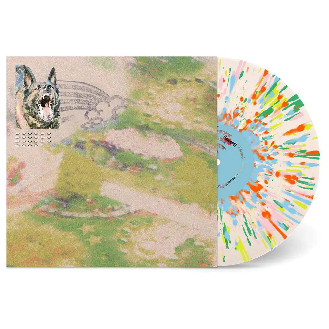 feeble little horse Girl With Fish (Rainbow Sprinkle Splatter) Vinyl Record
