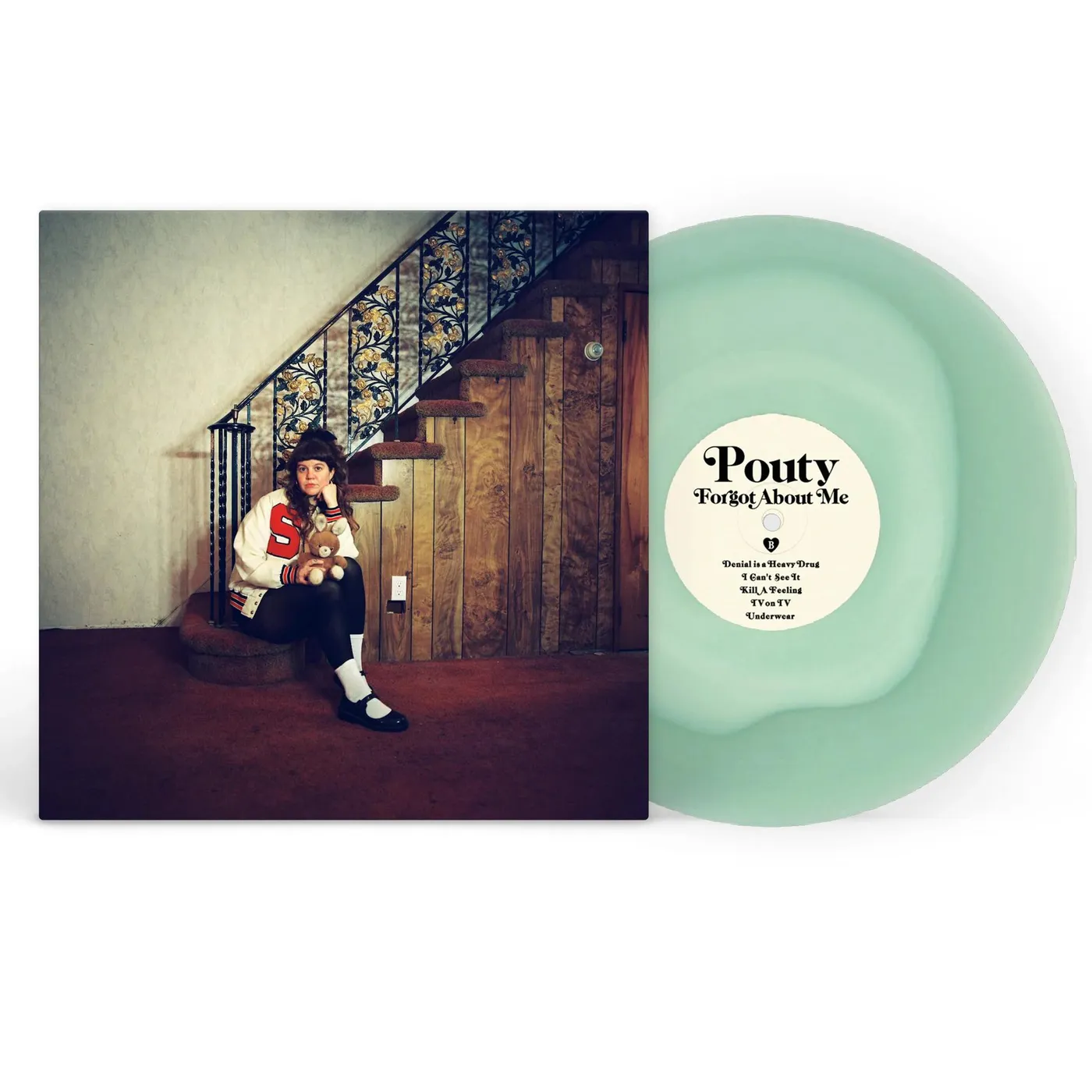 Pouty Forgot About Me (Green & Light Green) Vinyl Record