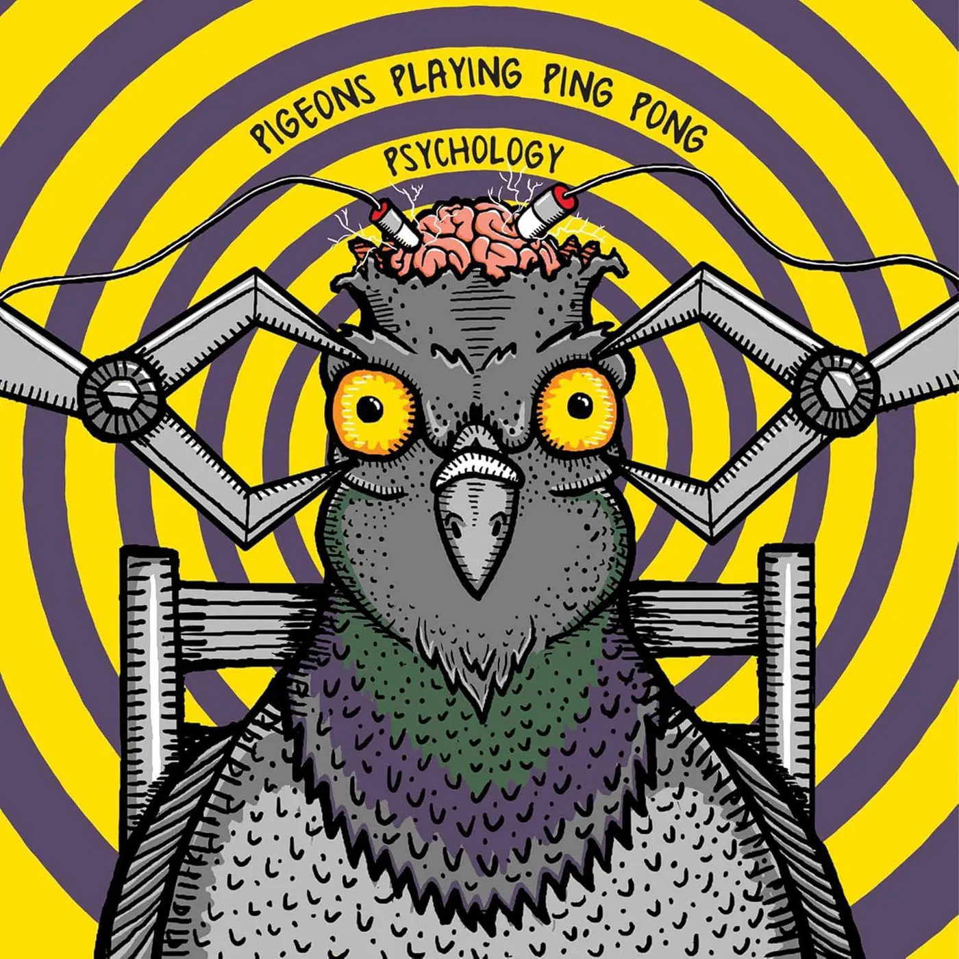 Pigeons Playing Ping Pong Psychology (2LP/180G/Yellow With Purple Splatter) Vinyl Record