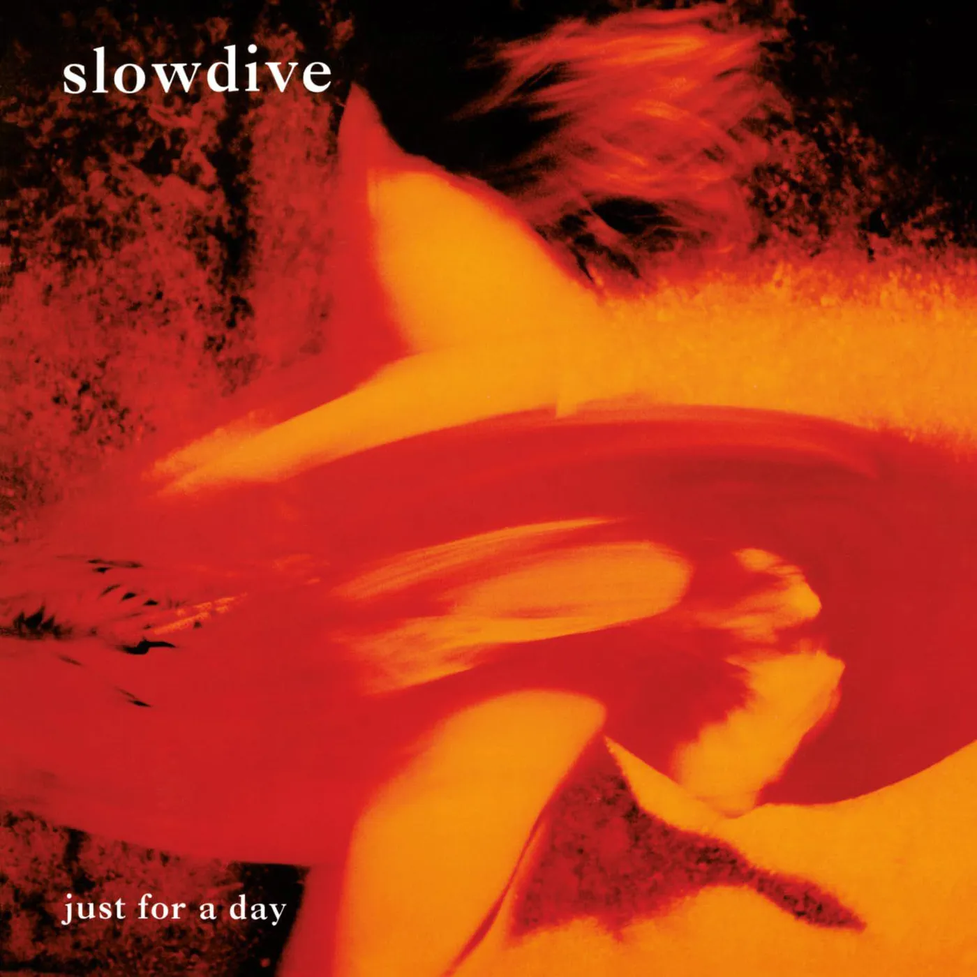 Slowdive JUST FOR A DAY (TRANSLUCENT RED MARBLED VINYL) Vinyl Record