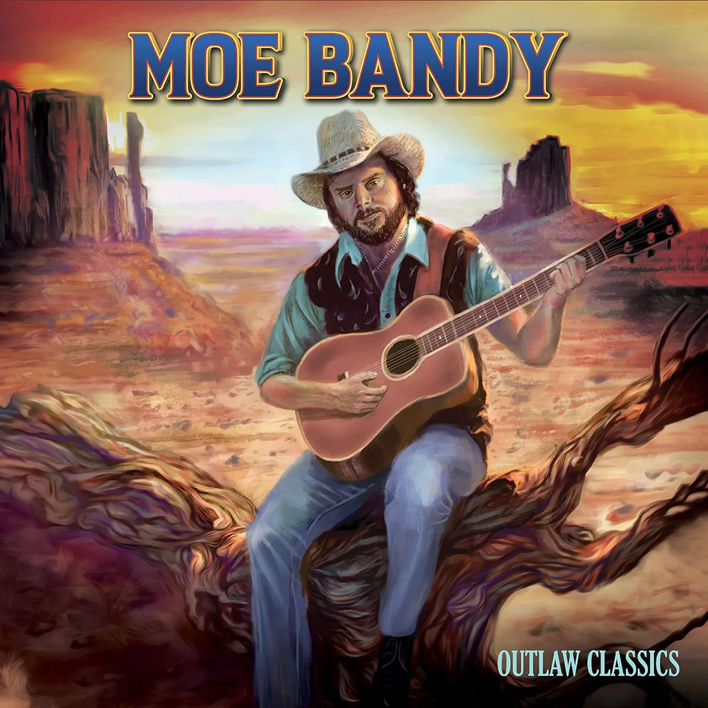 Moe Bandy Outlaw Classics (Red) Vinyl Record
