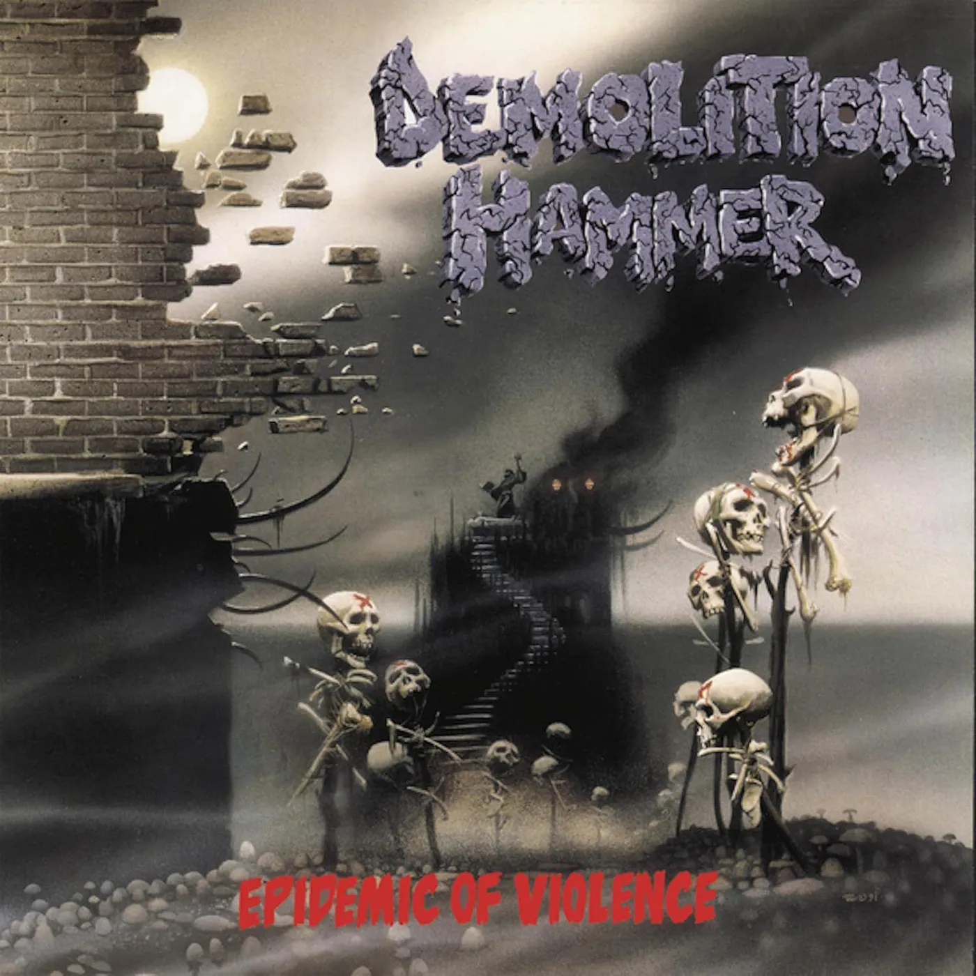 Demolition Hammer Epidemic Of Violence  (Transparent Sun Yellow) Vinyl Record