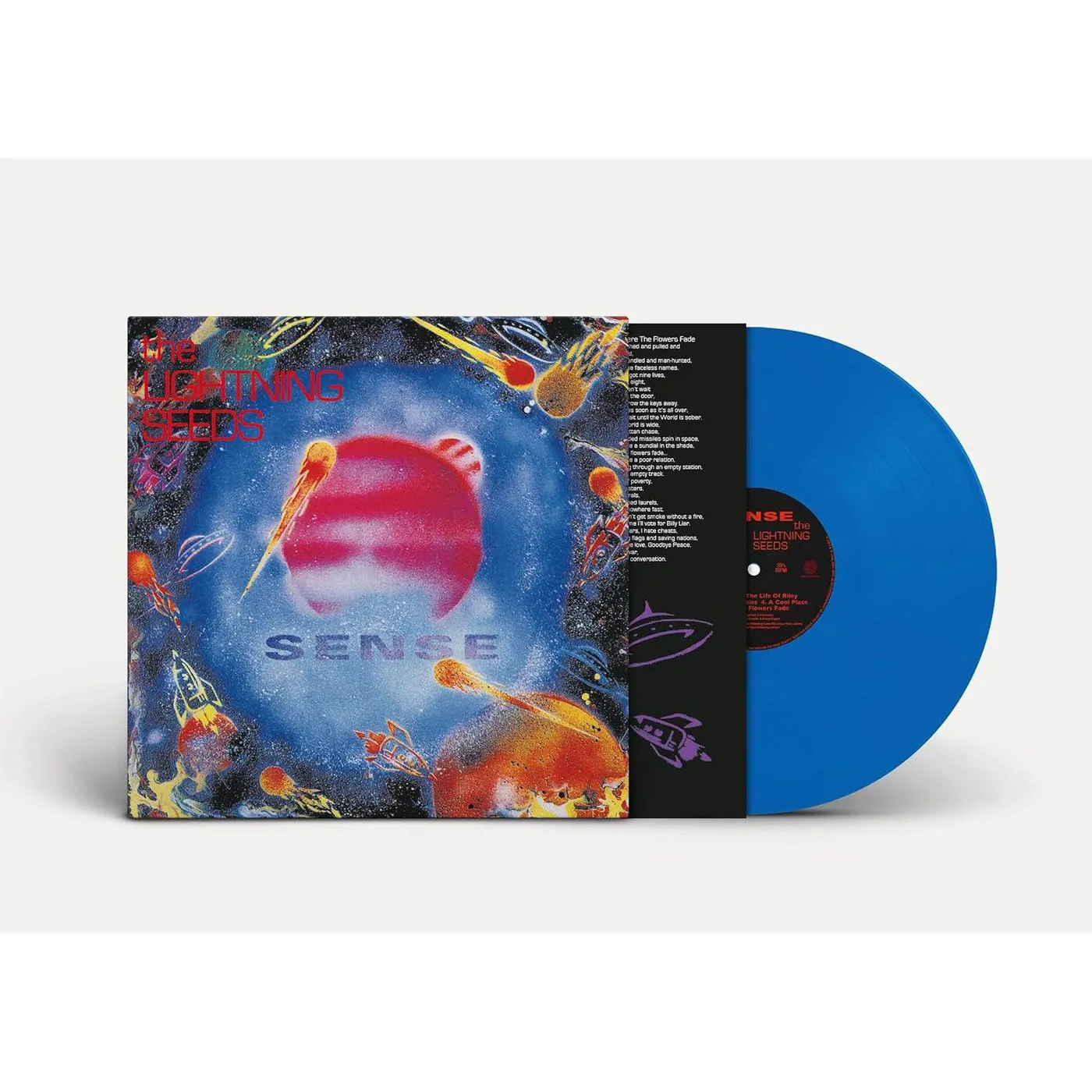 The Lightning Seeds Sense (Blue) Vinyl Record