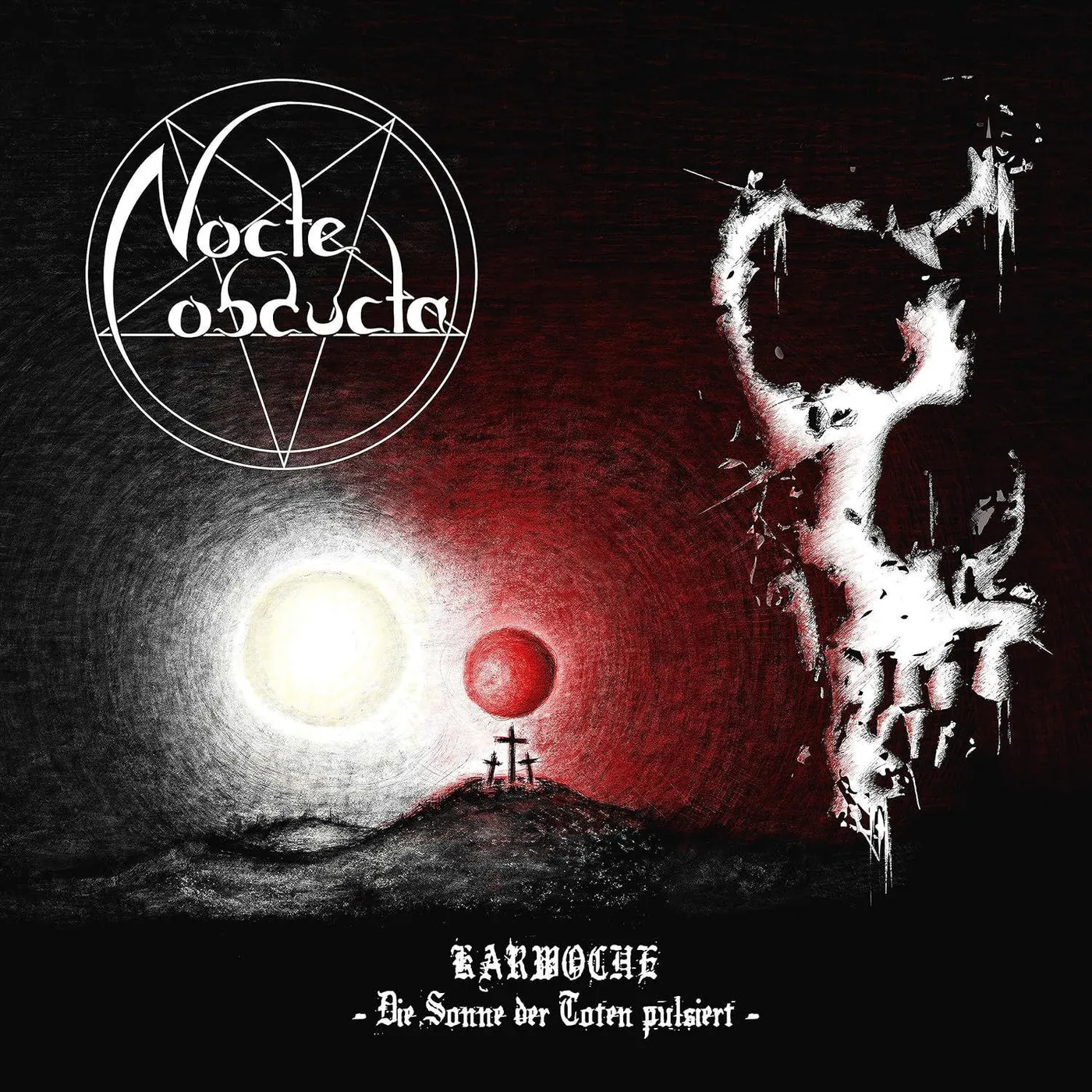 Nocte Obducta Karwoche: Die Sonne Der Toten Pulsiert (White) Vinyl Record