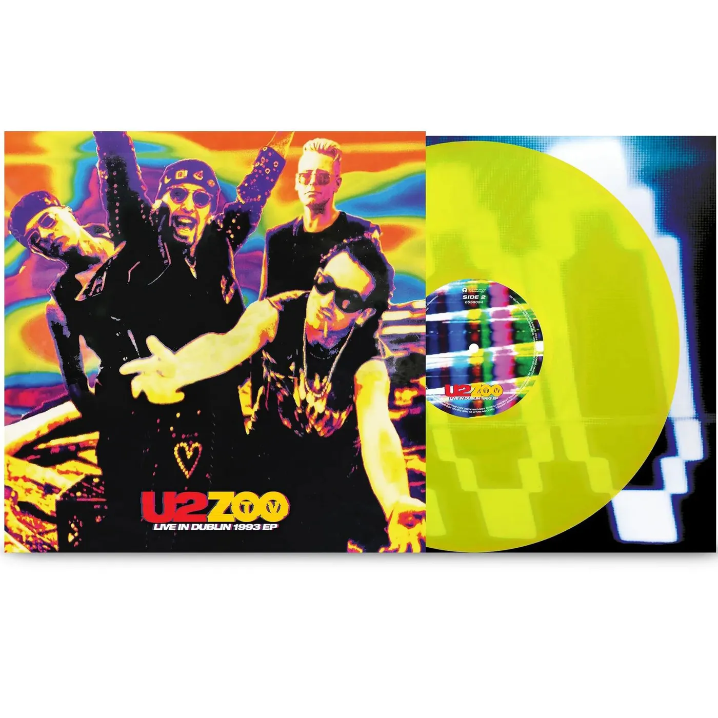 U2 Zoo TV: Live in Dublin 1993 (EP, Limited Edition, Neon Yellow) Vinyl Record