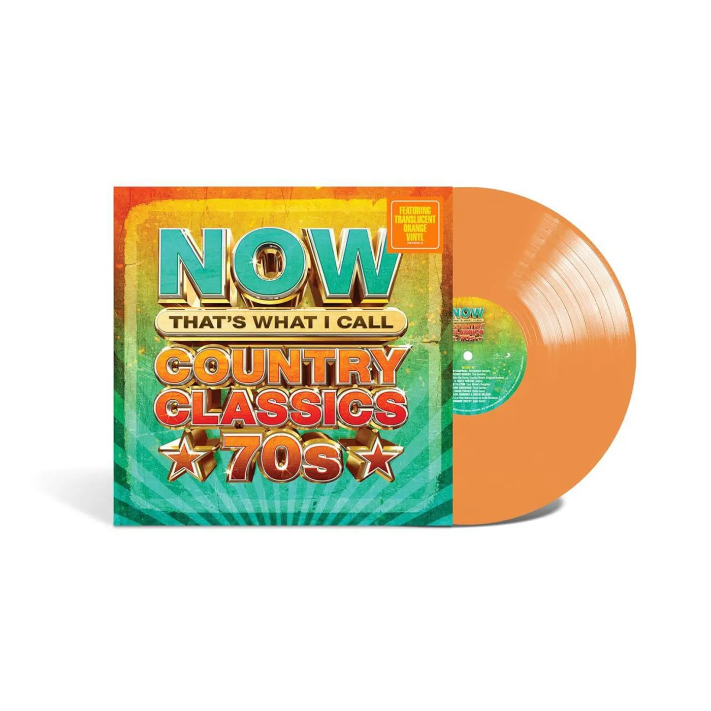 Various Artists  NOW Country Classics '70s (Translucent Orange) Vinyl Record