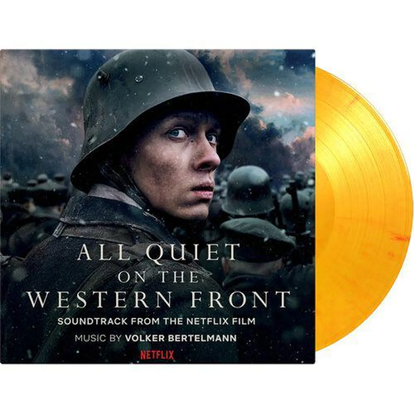 Volker Bertelmann All Quiet On The Western Front Original Soundtrack (Flaming Colored Vinyl/180G/Booklet/Numbered) Vinyl Record