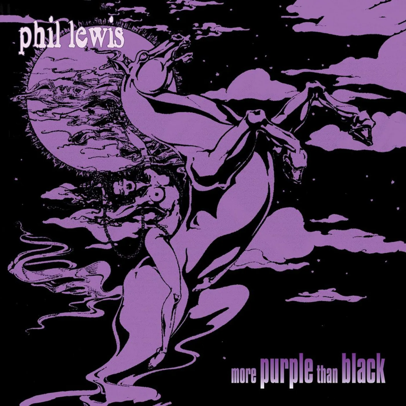 Phil Lewis More Purple Than Black (Purple) Vinyl Record