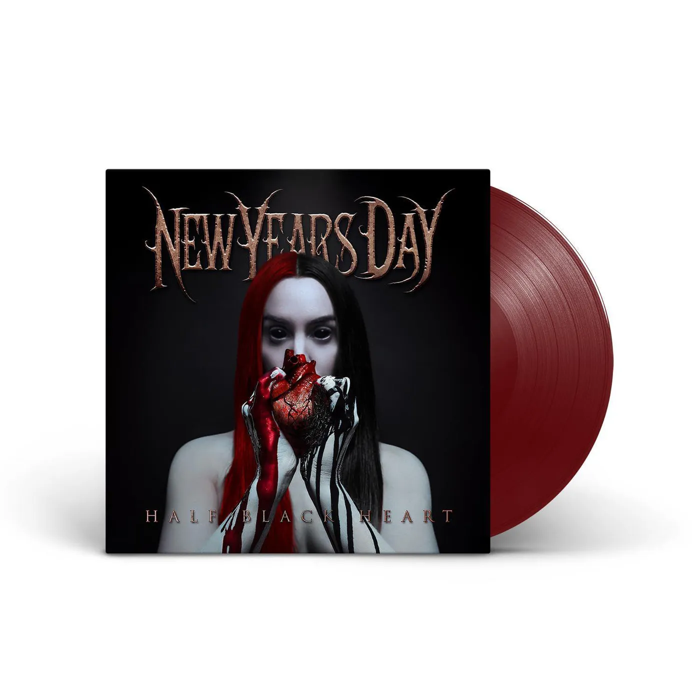 New Years Day HALF BLACK HEART (RED VINYL) Vinyl Record