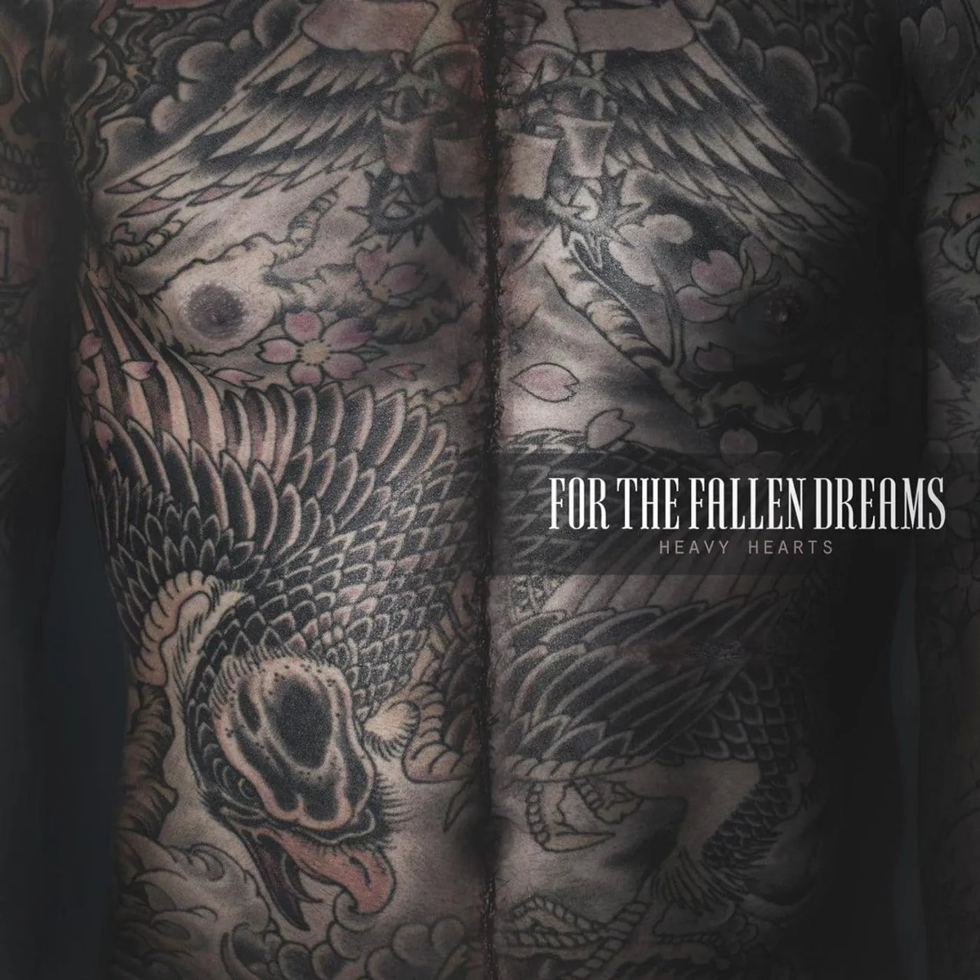 For The Fallen Dreams Heavy Hearts (Black & Pink Smush) Vinyl Record